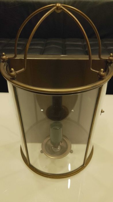 Lampa de perete lucrata manual, din alama - piesa RARA