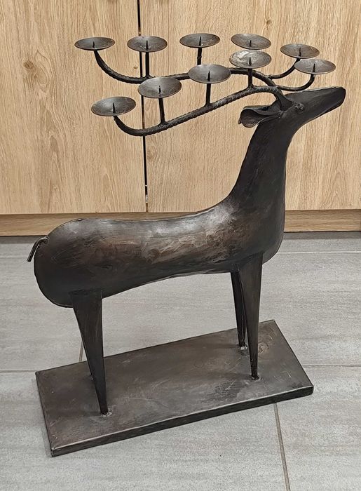 Метален Свещник / Елен / Австрия 1970г.