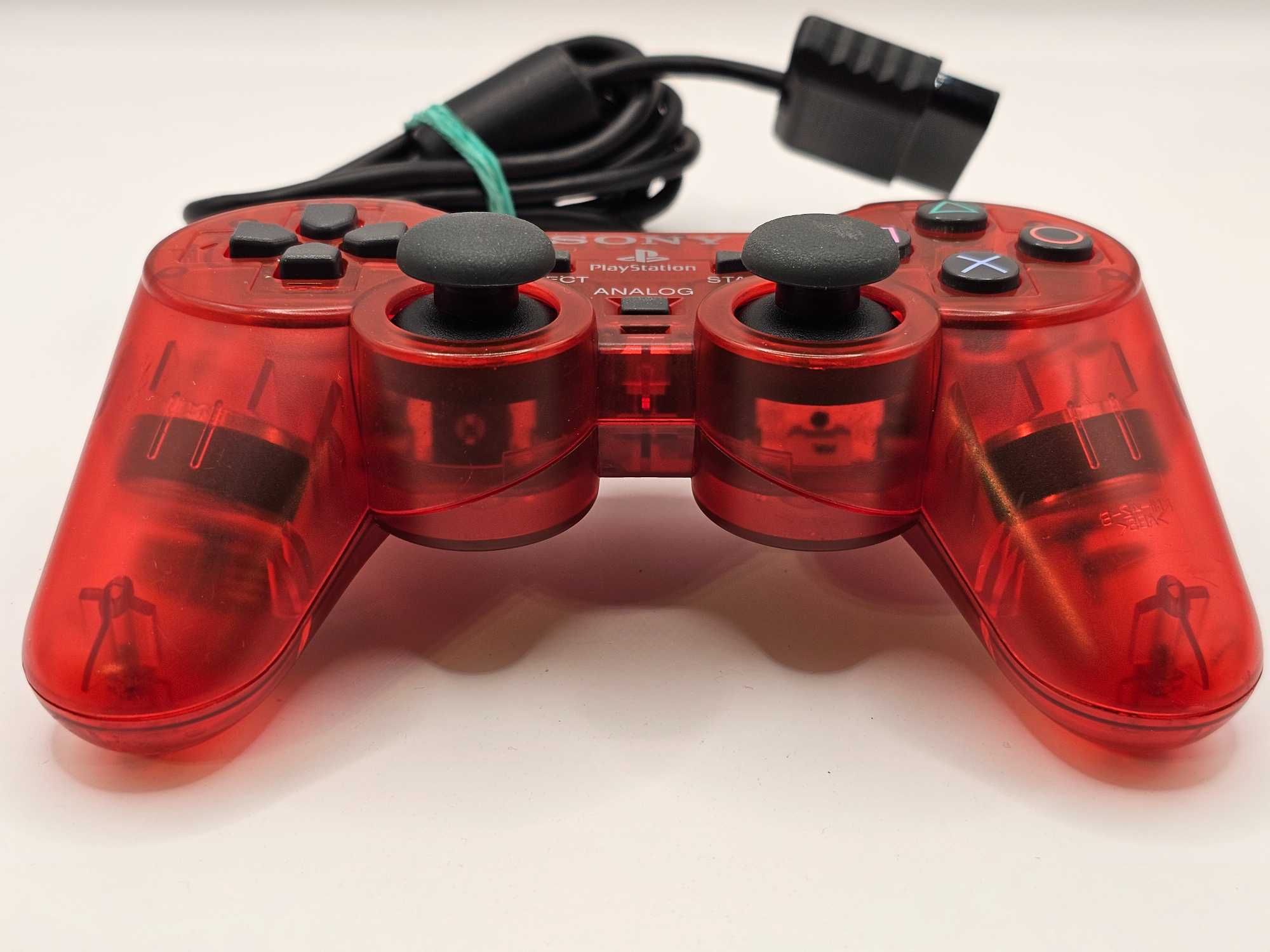 Controller Sony Play Station 2 Rosu transparent editie limitata