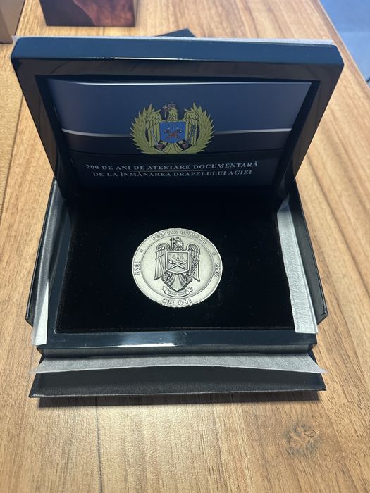 Medalie argint 999 Politia Romana