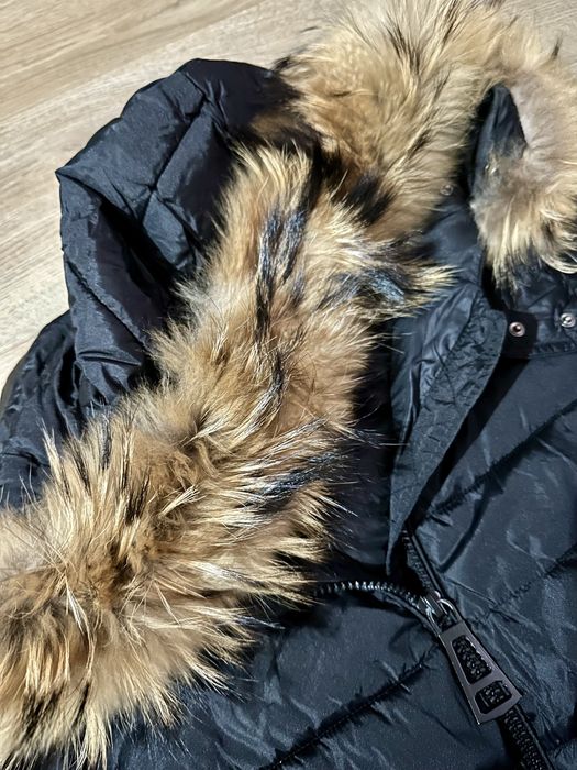 Черно яке с естествен пух