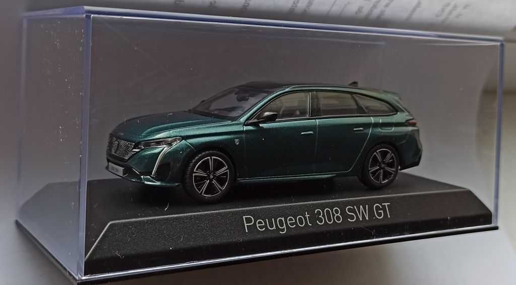 Macheta Peugeot 308 SW ST 2021 verde - Norev 1/43