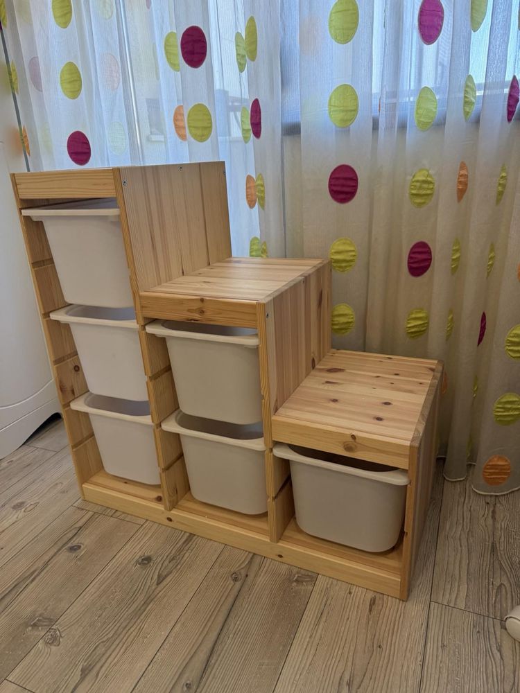 Легло KURA Ikea плюс секция TROFAST подарък матрак и палатка