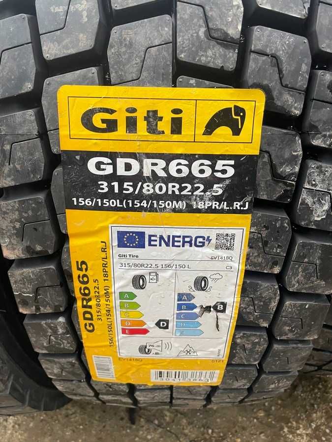 315/80R22.5 Tractiune GITI Cauciucuri noi de camion MAN SCANIA Volvo