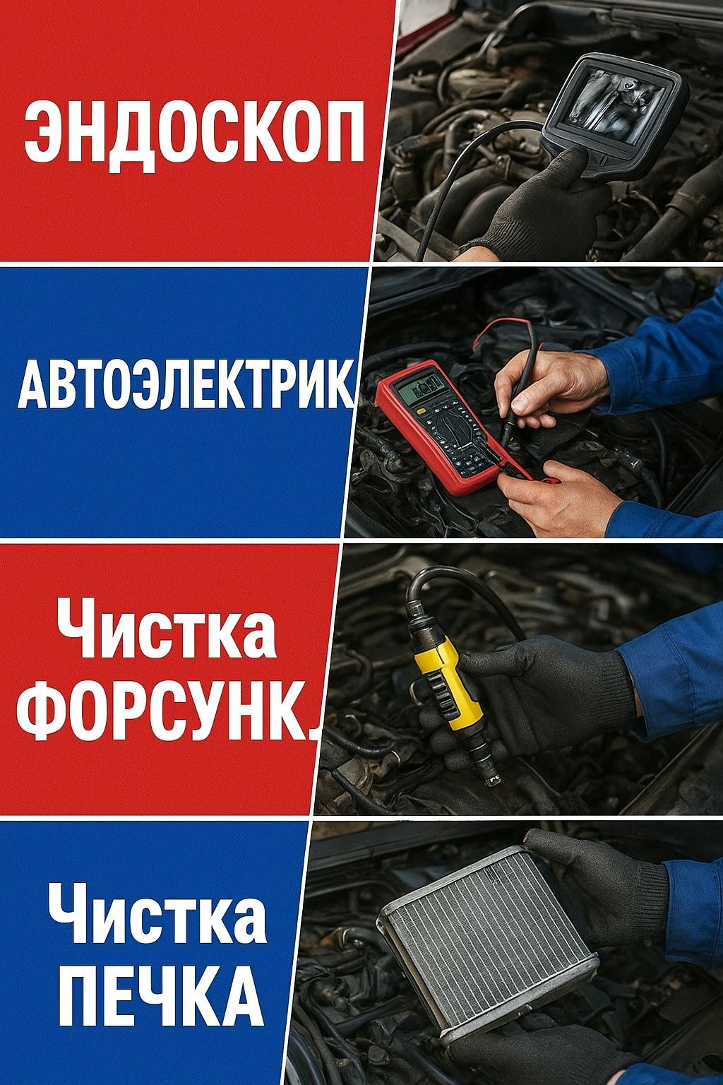 Чистка ФОРСУНК. ПЕЧКА.Системма охлаждение.
