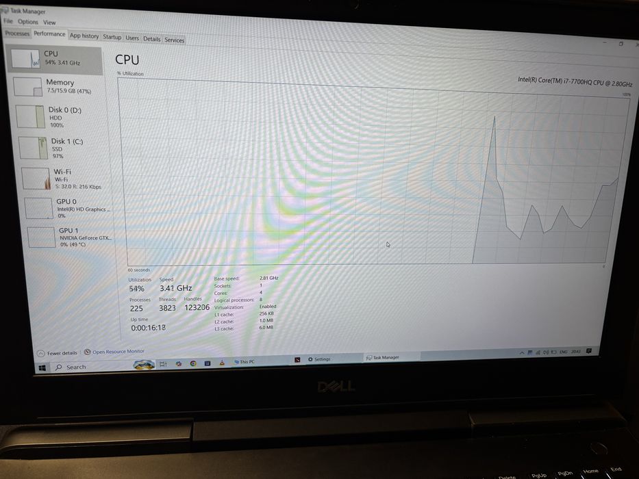 Лаптоп Dell Inspiron 7577 изключително запазен