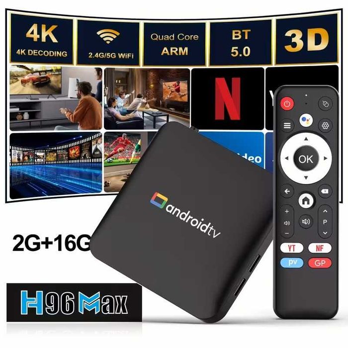 Smart TV Box Amlogic S905L3 Четырехъядерный  2GB/16GB