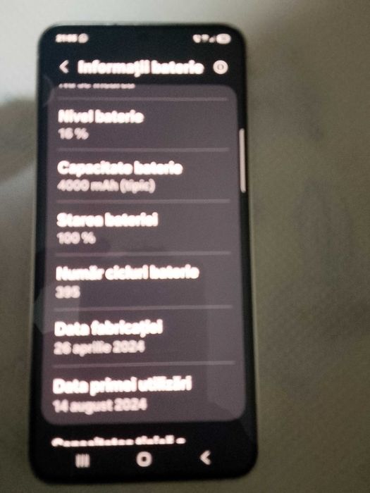 Samsung S 24 simplu 256 GB din. 14 08 2024  Stare 10/10 detin cutie