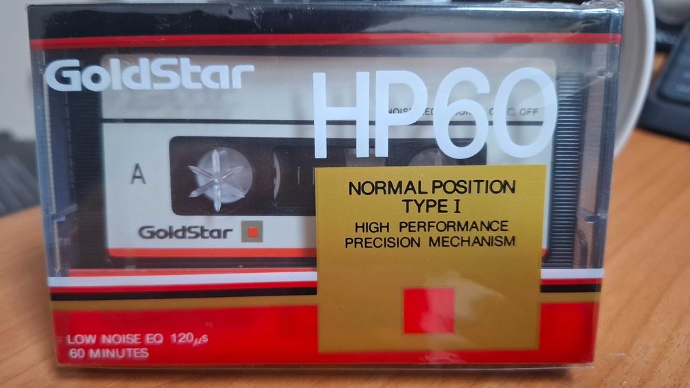 Продам новую аудиокассету GoldStar HP60 1988 года выпуска
