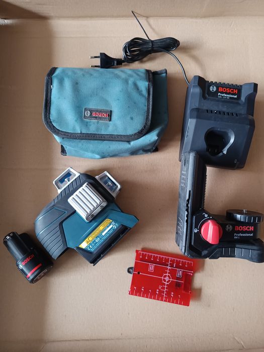 Bosch laser cu 16 linii 3x360° nivela cu acumulator și incarcator