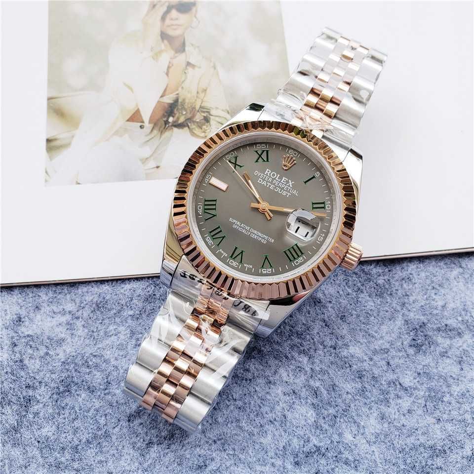 Часовник Rolex Datejust Two Tone Wimbledon с автоматичен механизъм