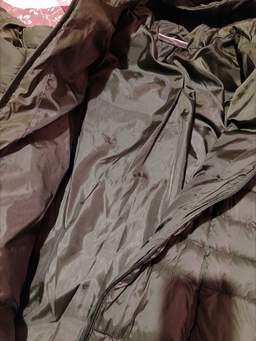 Зелено дълго яке