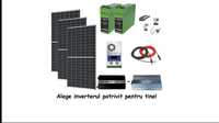 Kit Solar 1.2KW panouri 405W invertor 2000W-8000W baterii 190A Offgrid