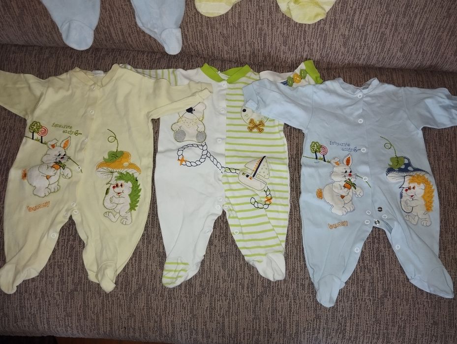 Lot 5 salopete bebe56-62 cm