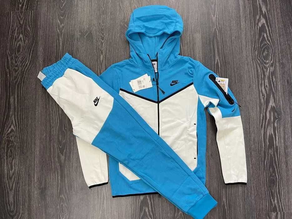 Nike TECH Fleece Baby Blue / Produs PREMIUM / Bumbac 100%