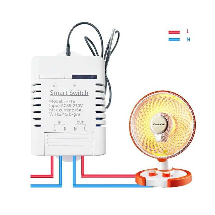 Termostat releu cu senzor de temperatura tuya smart life wifi 220V 16A