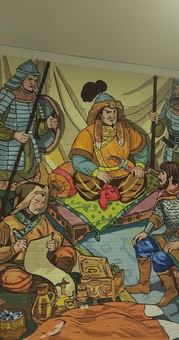 Роспись стен домов, школ, детских садов. Муралы. Картины. Художник.