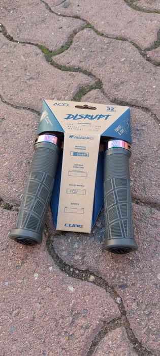 Mansoane bicicleta ACID Disrupt Oil Slick Lock On