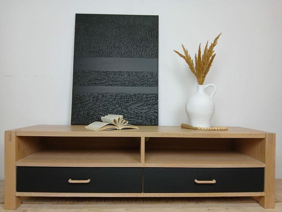 Comoda tv, lemn masiv de fag