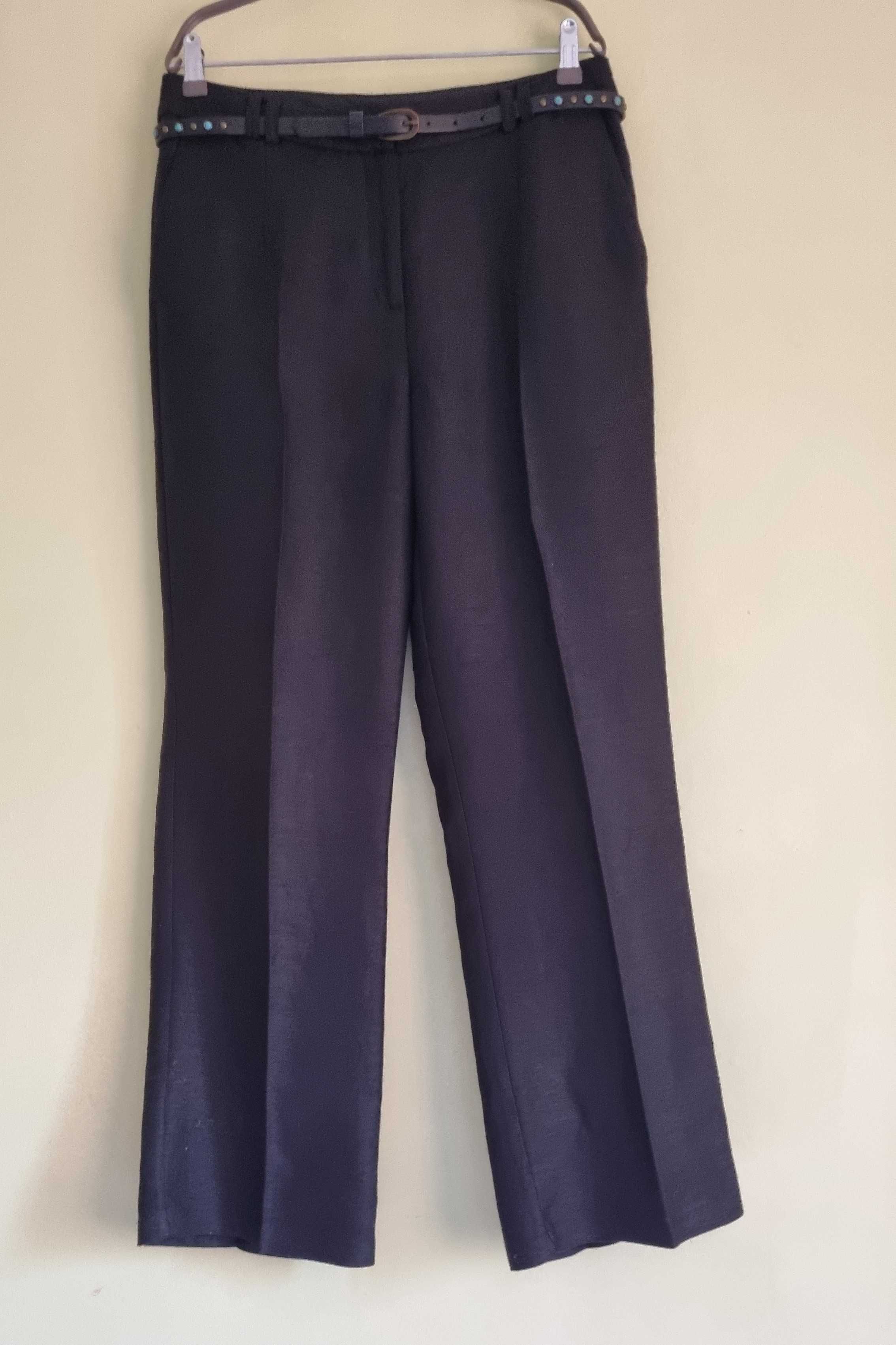 Pantaloni Negri Next, 60% In, talia Inalta, Marime 40