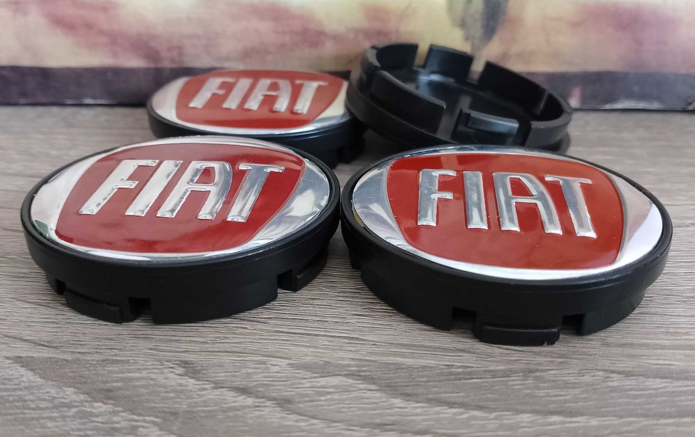Капачки за джанти за Fiat Фиат 55/60/52мм / червени черни и сини тапи