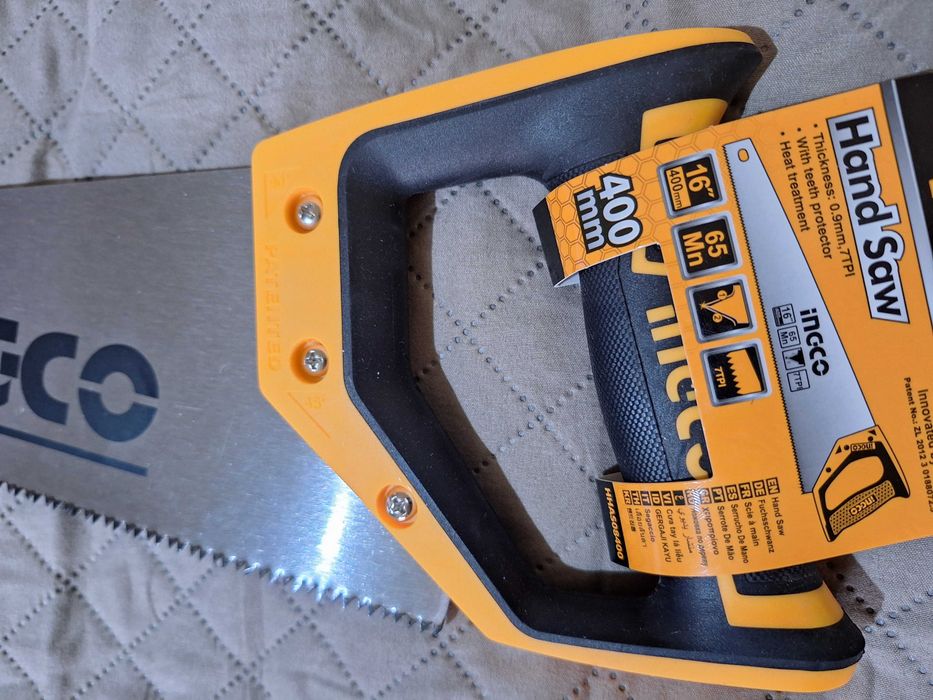 Fierastrau de mana, maner plastic-cauciuc, INGCO, 400mm, produs nou