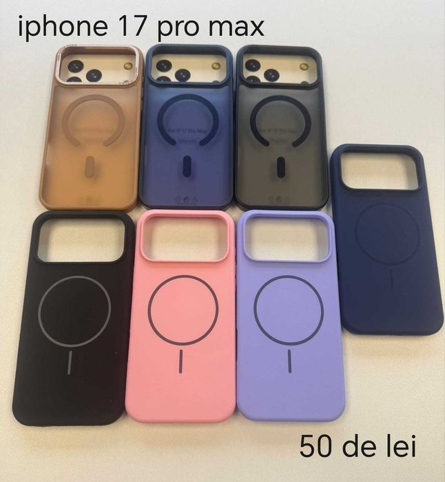 Huse, Folii, Cabluri iPhone 17 Pro Max - Montaj gratuit folie