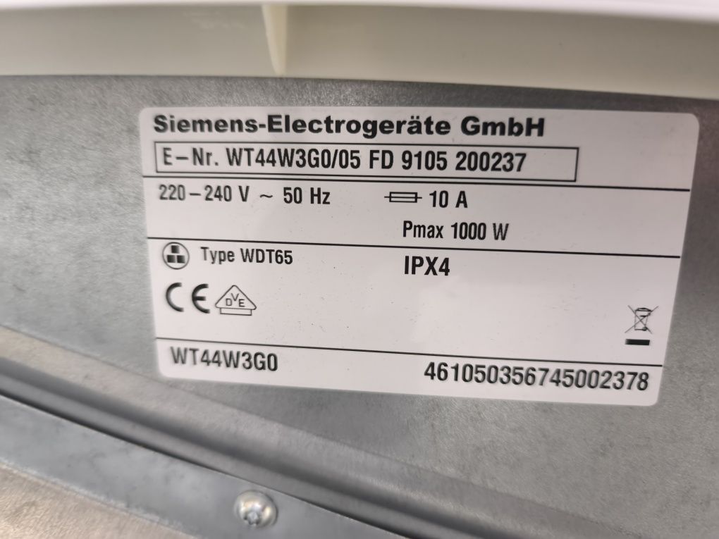 Сушилна Siemens WT44W3G0 - 7кг. Термопомпа. клас А+