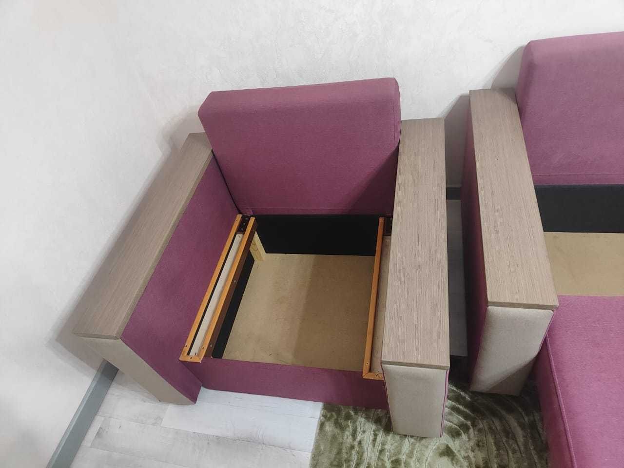 Б/у 1 диван и 1 кресло