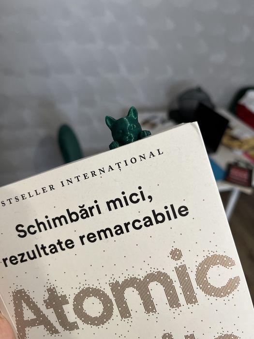 Semn de carte, model pisica