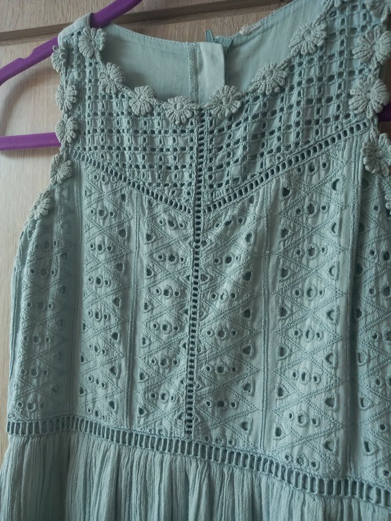 Зелена детска рокля H&M
