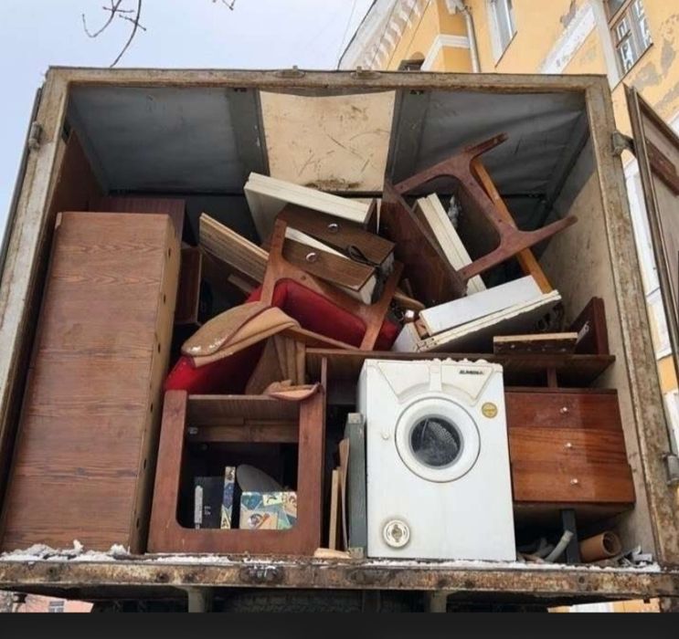 Вывоз мусора.  Газель большой кузов. Грузчики есть