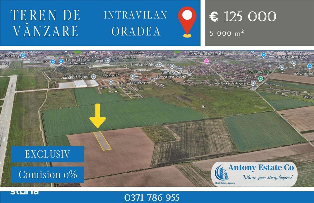 Teren de vanzare intravilan - Zona Grigorescu, iesirea spre Nojorid