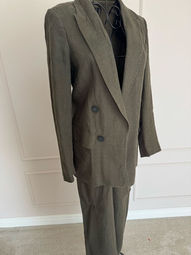 Massimo Dutti ленен костюм