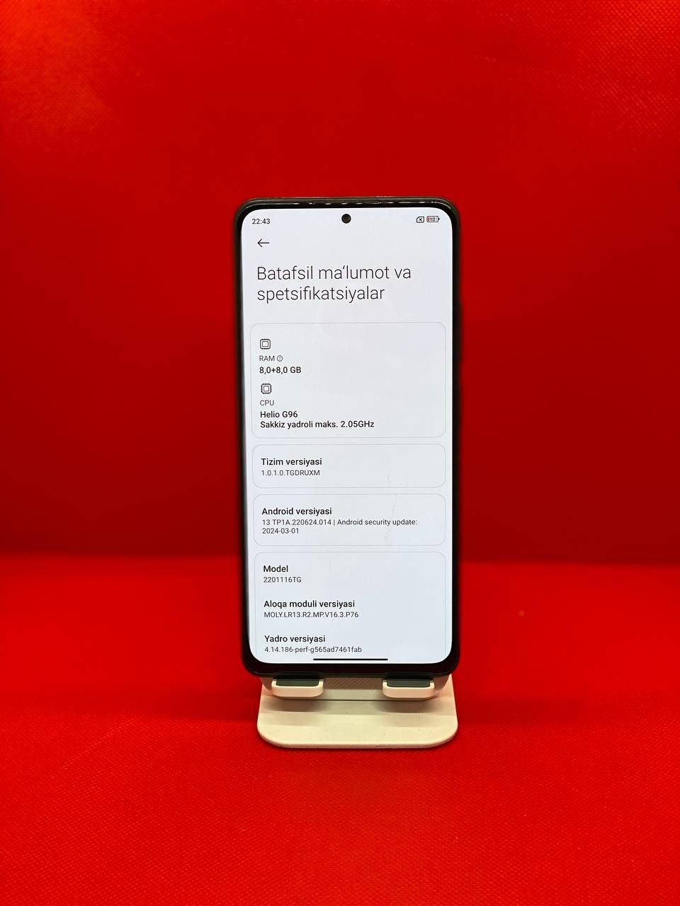 Redmi Note 11pro sotiladi 128/8+8Gb