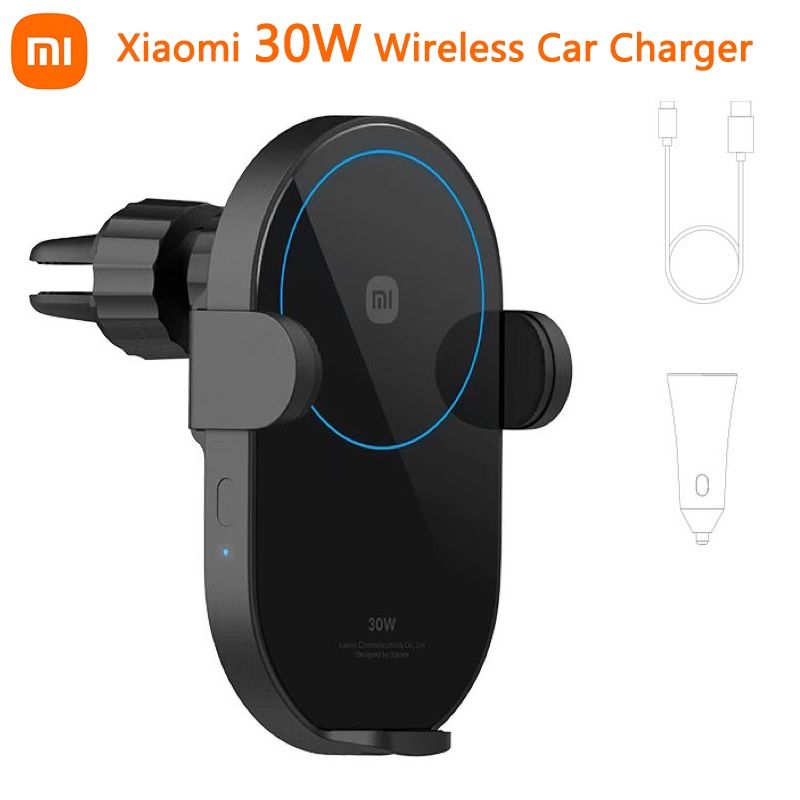 Держатель с беспроводной зарядкой Xiaomi Wireless Car Charger 30W