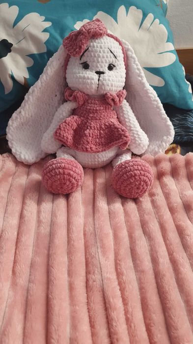 Зайче от плюшена прежда