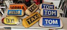Vand casute reclama taxi