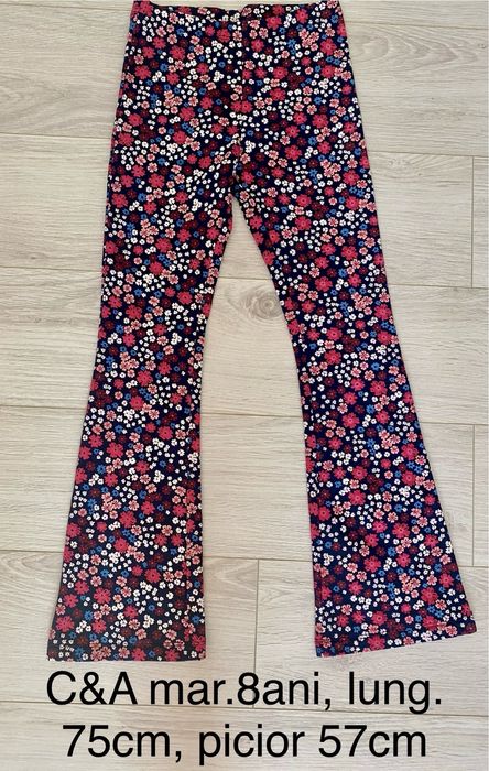 Set fete C&A marimea 128, pant+bluza bumbac, noi