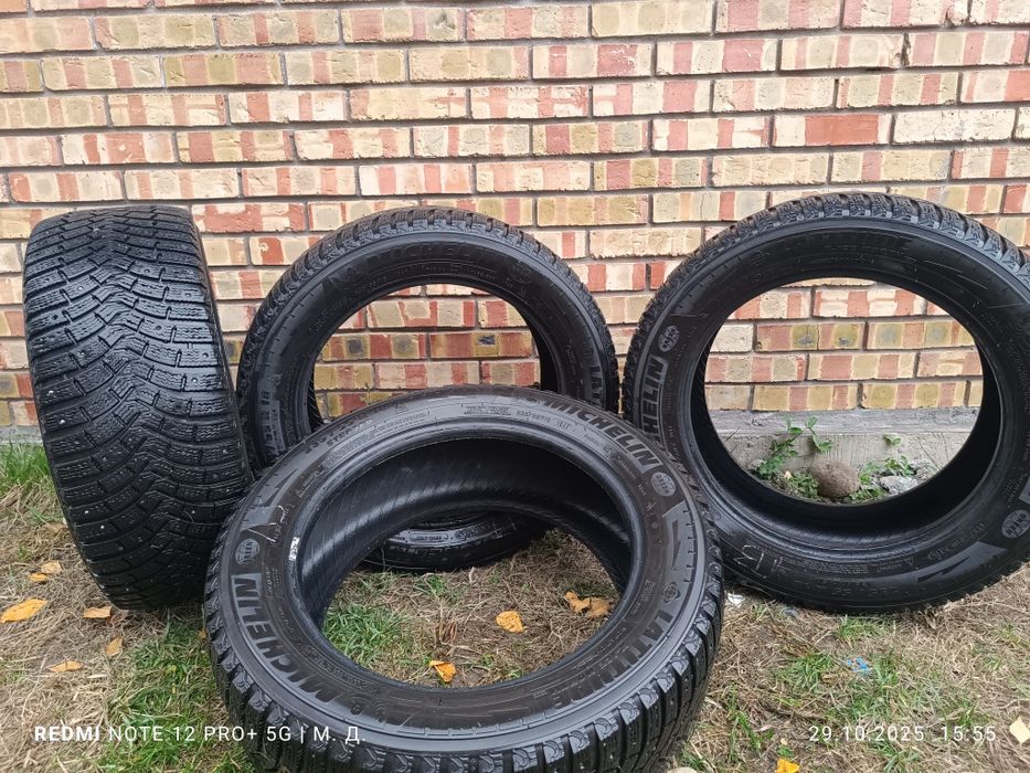 Зимняя шипованная резина MICHELIN в хорошем состоянии