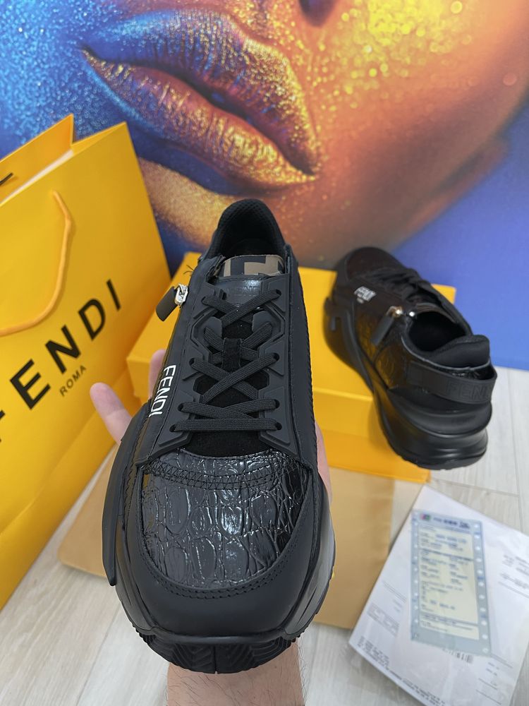 Adidasi Fendi piele naturala colectie noua Full Box