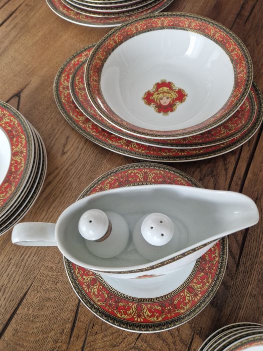 Set porțelan lux Baroque Gold – stil Versace – 6 persoane – nou!