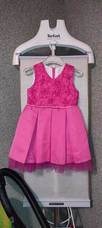 Детское платье розового цвета