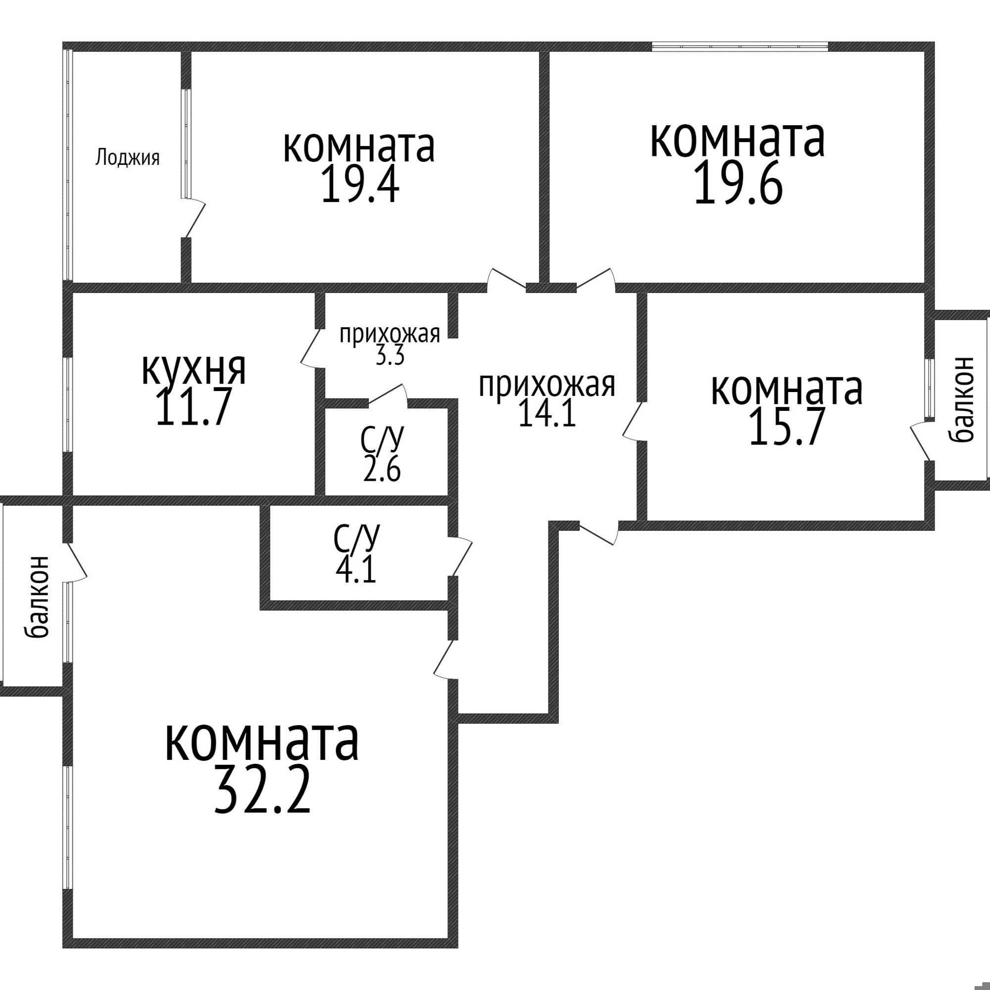 Продажа 4-комнатной квартиры