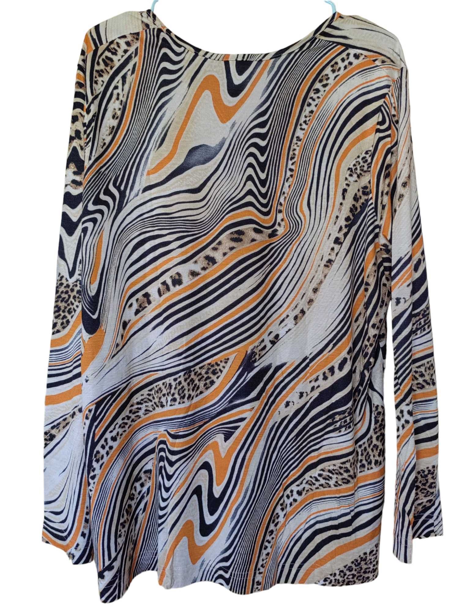 Дамска блуза с абстрактна щампа M&S Mode, 100% вискоза, 75х66 см, XXL