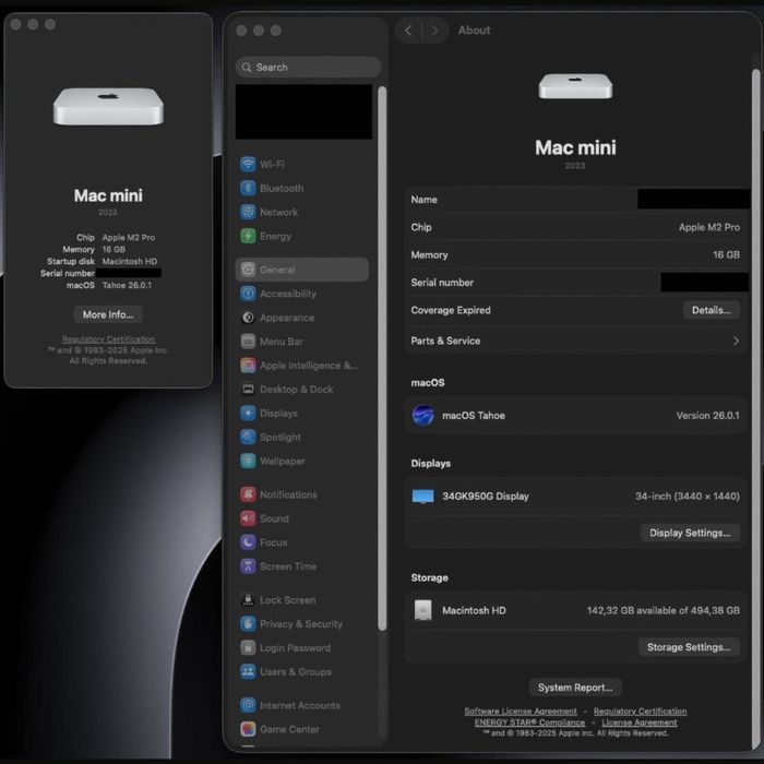 Mac Mini M2 Pro - 16GB RAM - 512GB SSD