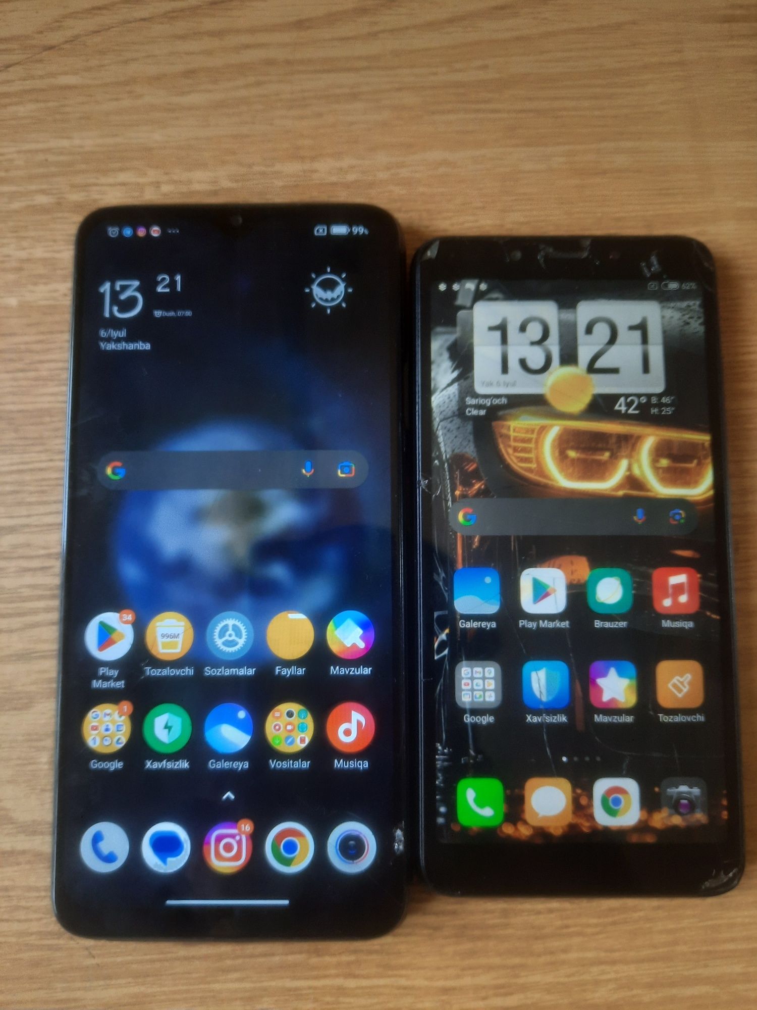 Tel sotiladi samsung A51 poco M3 redmi 6 iwlidi