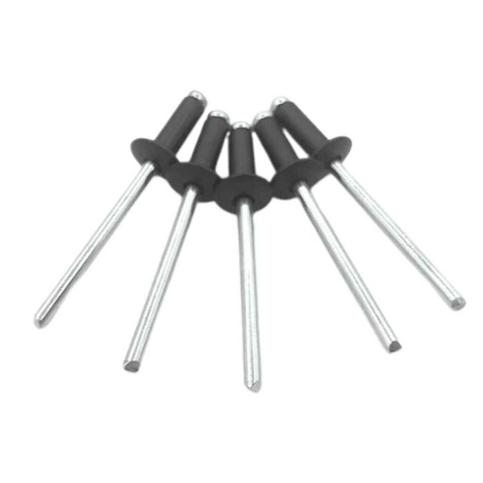 Set 120 popnituri deschise, 2.4-4.8 mm, din aluminiu.