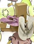 Дамски чехли сандали UGG WNavi PinK 38-39 Намалени