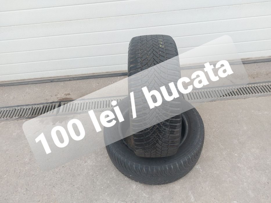 100 lei bucata! Doua anvelope M+S/IARNA 195 55 15 Firestone! 7 mm